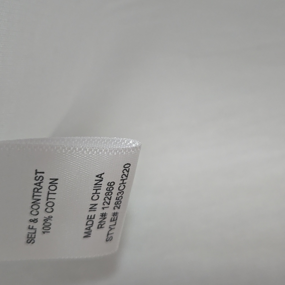 Status By Chenault White Button Down With Eyelet Peter Pan Collar Size Small - Picture 4 of 7